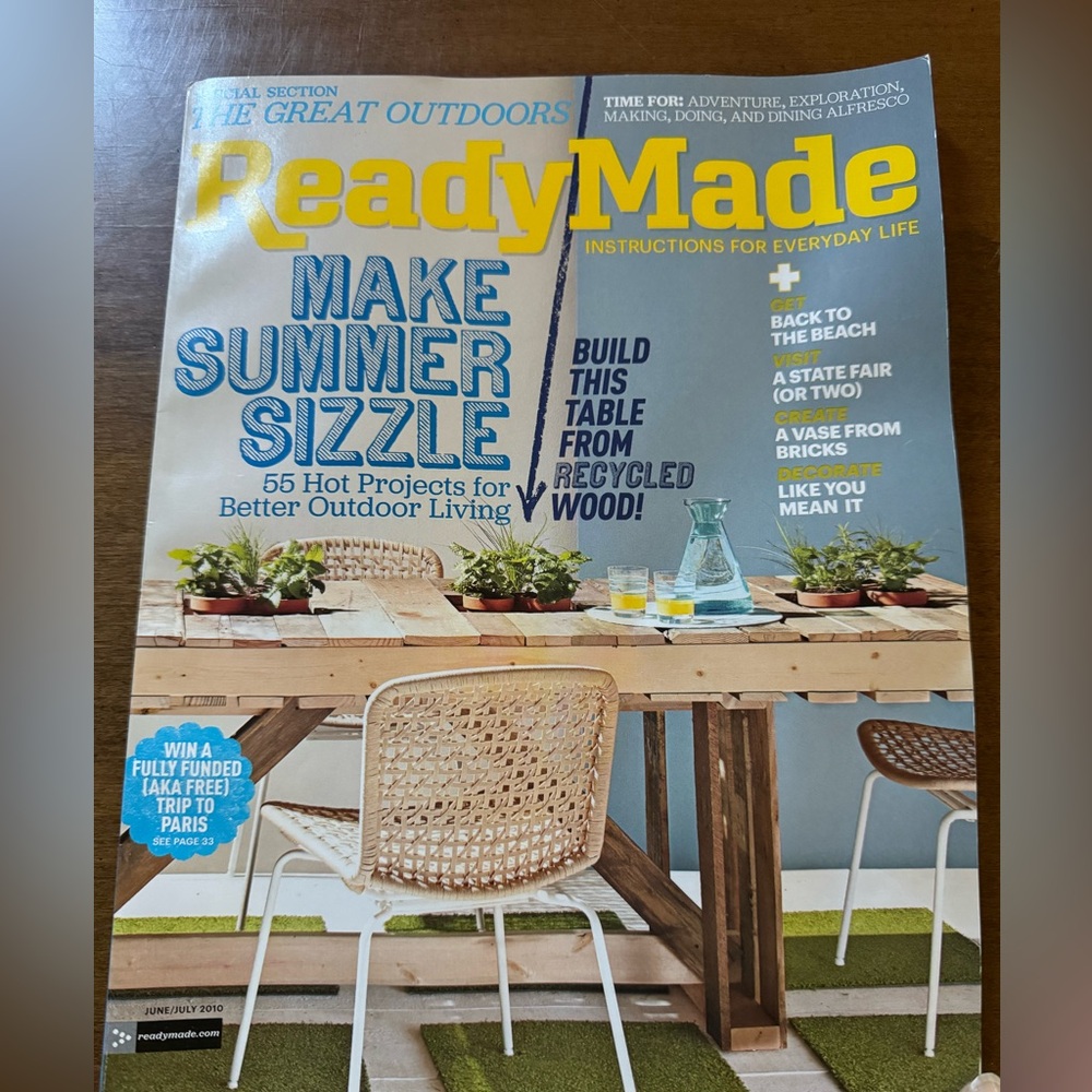 ReadyMade Magazine June/July 2010 Issue 47 Make Summer Sizzle